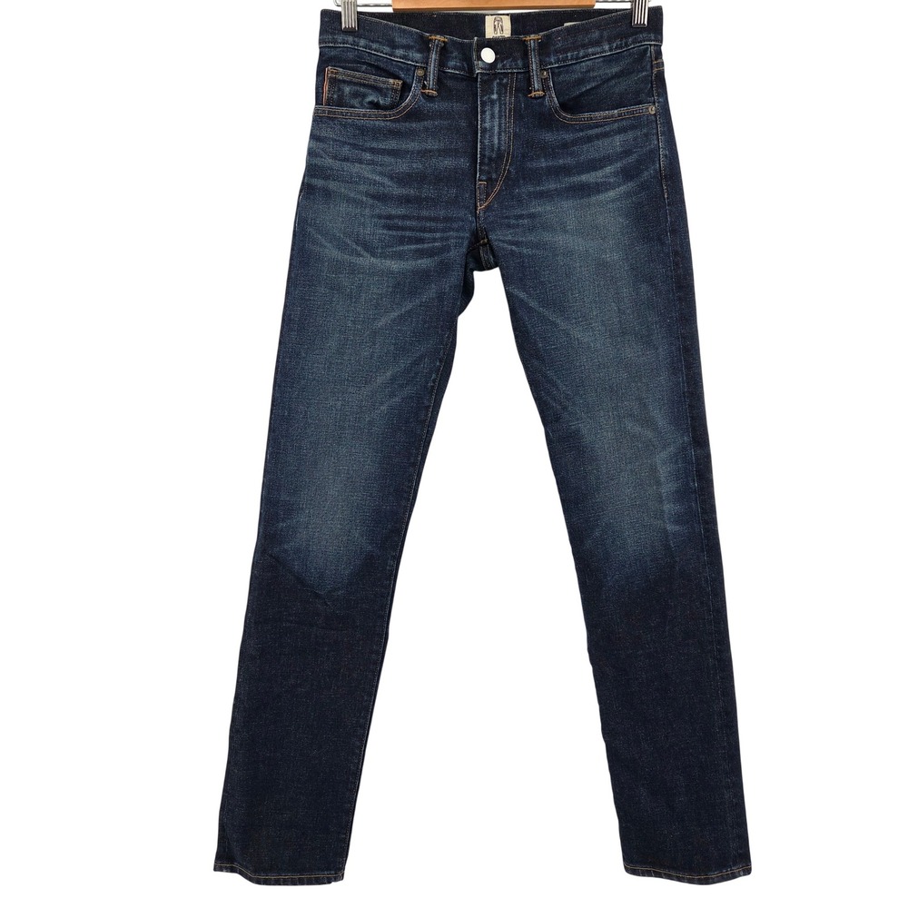 Hiroshi Kato The Pen Slim Jeans Mens 29 Blue Jett Dark Wash Selvedge Streetwear